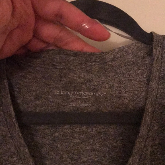 Heather Gray Maternity Top - Picture 4 of 4